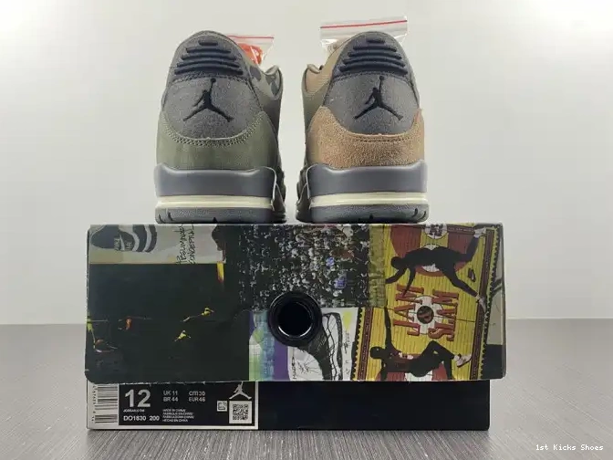 1st Kicks Shoes Retro DO1830-200 Jordan Patchwork Air Camo 3 0604